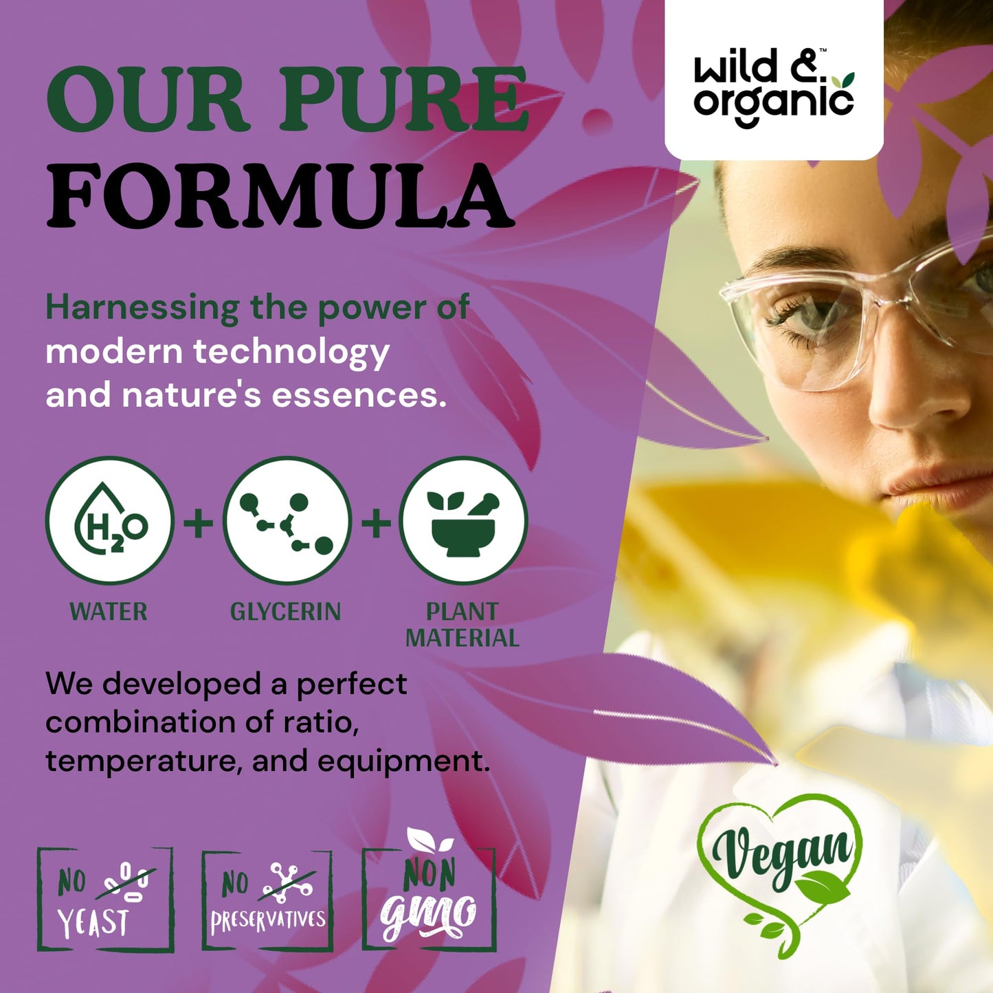 Wild & Organic Saffron Supplements 88.5 mg - Mood, Brain & Vision Support - Liquid Saffron Drops - Add to Tea - Crocus Sativus Herb Extract - Vegan, Sugar & Alcohol-Free Tincture - 2 fl oz Wild & Organic buy supplements Au
