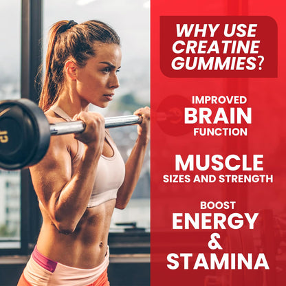 Hovika Creatine Monohydrate Gummies for Men & Women, Chewable 3g Creatine Monohy HovikaBuy Supplements Australia