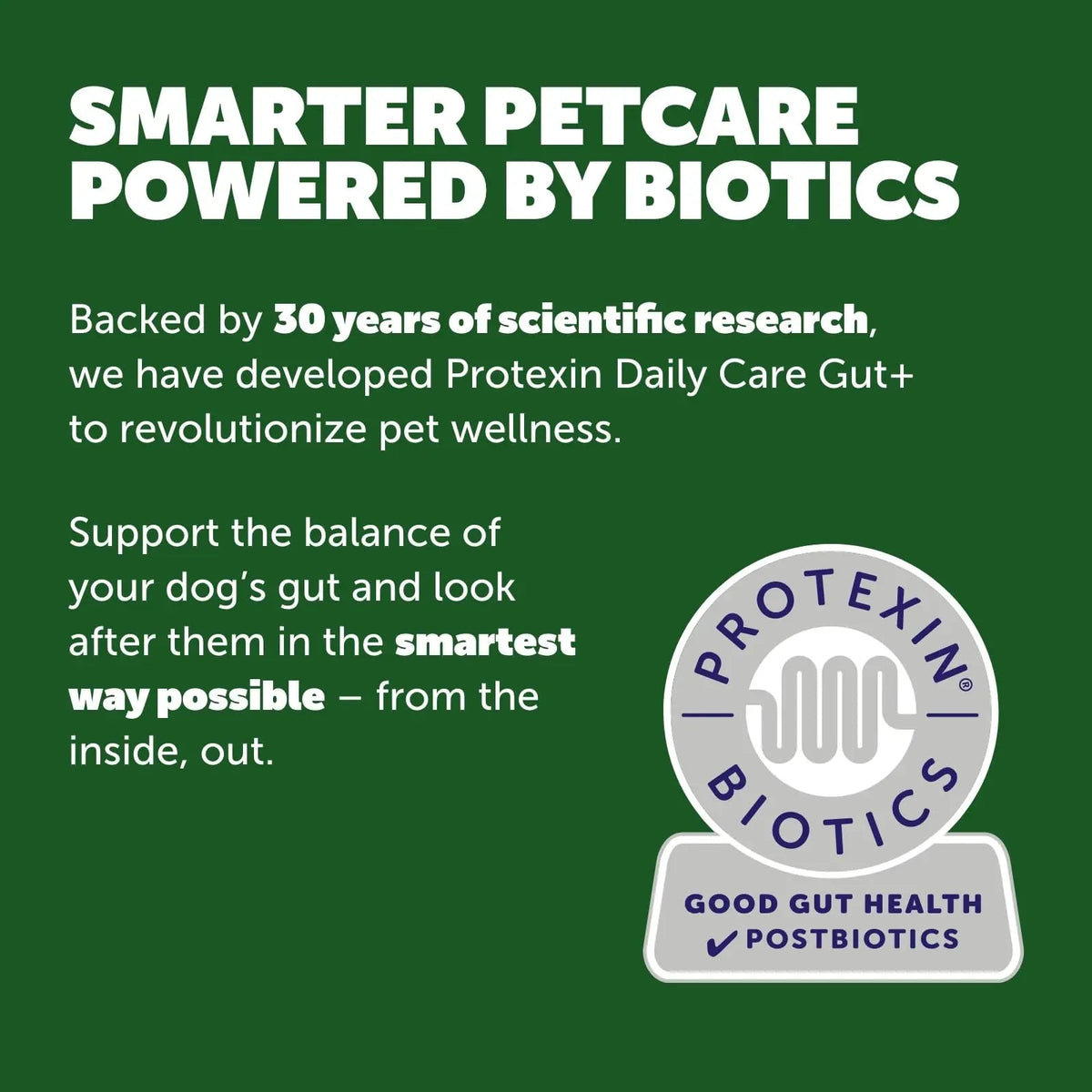 Protexin Daily Care Gut+ Mobility | 60 Dog Chews, Chicken and Bacon Flavor Dog Supplement | Probiotics for Dogs, Dog Postbiotics ProtexinBuy Supplements Australia
