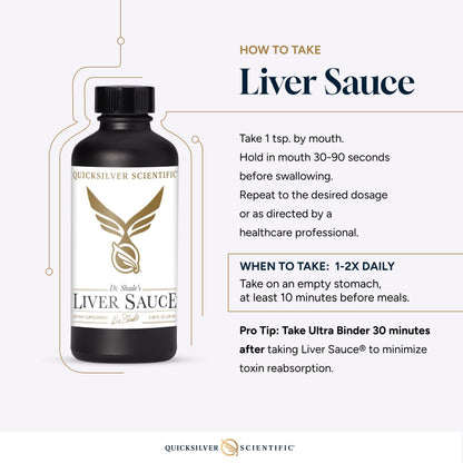 Quicksilver Scientific Liver Sauce - Liposomal Liver Detox with DIM, Quercetin, Lipoic Acid, Milk Thistle and Dandelion Root Supplement - Supports Bile & Toxin Momentum (100 ml / 3.38 oz) Quicksilver ScientificBuy Supplements Australia