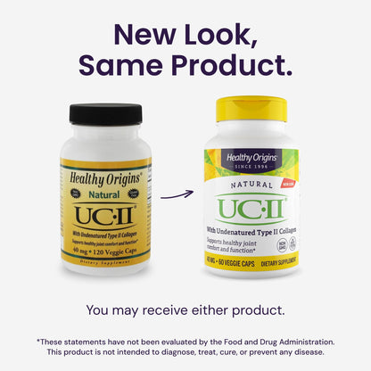 Healthy Origins UC-II 40 mg (Undenatured Type II Collagen, Non-GMO, Gluten Free, Joint Support), 120 Veggie Caps Healthy OriginsBuy Supplements Australia