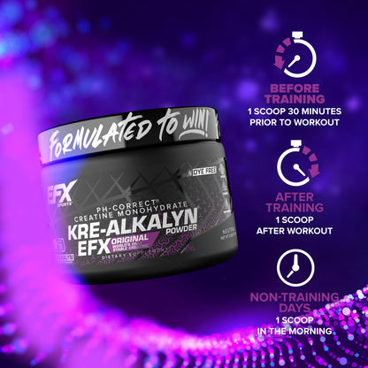 EFX Sports Kre-Alkalyn EFX Powder | pH Correct Creatine Monohydrate Powder Supplement | Strength, Muscle Growth & Performance | 66 Servings (Unflavored) EFX SportsBuy Supplements Australia
