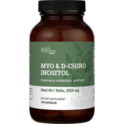 Earth Harmony Myo-Inositol & D-Chiro Inositol Supplement for Women, Ovarian & Hormone Balance for Women - Supports Normal Cycles, Fertility Supplement (120 Capsules) Earth Harmony NaturalsBuy Supplements Australia