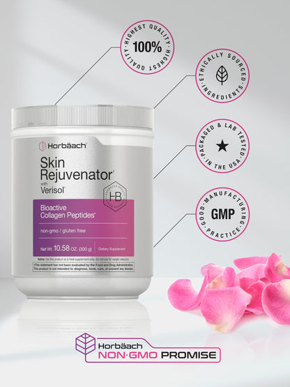 Horbäach Skin Rejuvenator with Verisol 10.58 oz | Bioactive Collagen Peptide Powder | Types I and III | Non GMO, Gluten Free Supplement HorbäachBuy Supplements Australia