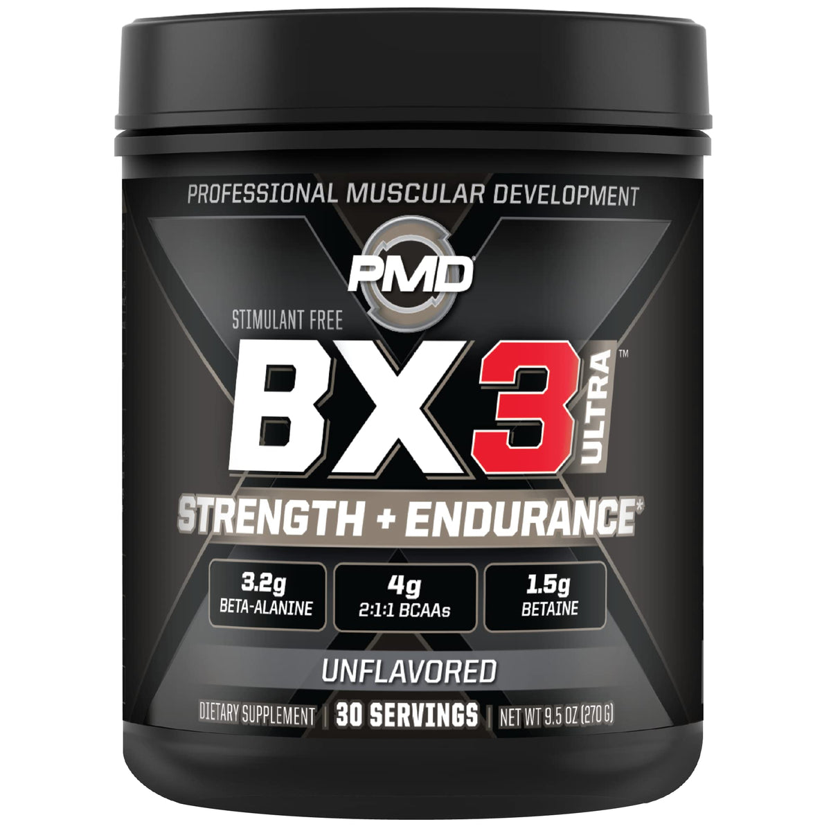 PMD Sports BX3 Ultra Muscle-Building Powder – Beta-Alanine, BCAAs, Betaine Anhydrous