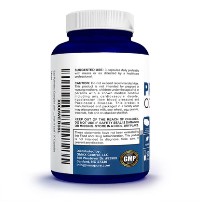 NusaPure Saw Prostate Palmetto Complex (Plant Sterol Complex, Nettle Root, Pygeum Bark, Graviola) - 90 Capsules NusaPureBuy Supplements Australia