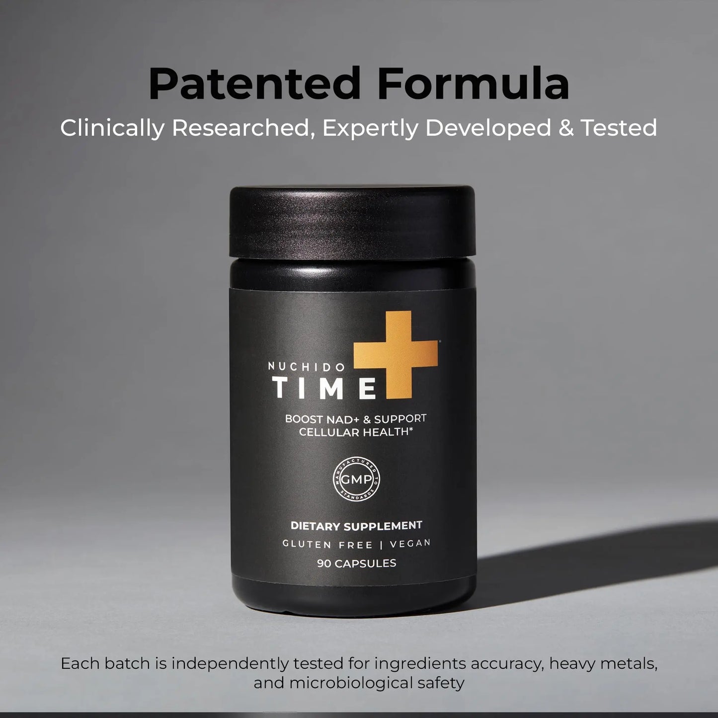 Nuchido Time+ NAD Supplement for Men & Women - Advanced Formula for Healthy Aging, Energy, Focus, Cellular Health & Longevity - Nicotinamide, Alpha Lipoic Acid, Quercetin - 90 Capsules Nuchido Time+Buy Supplements Australia