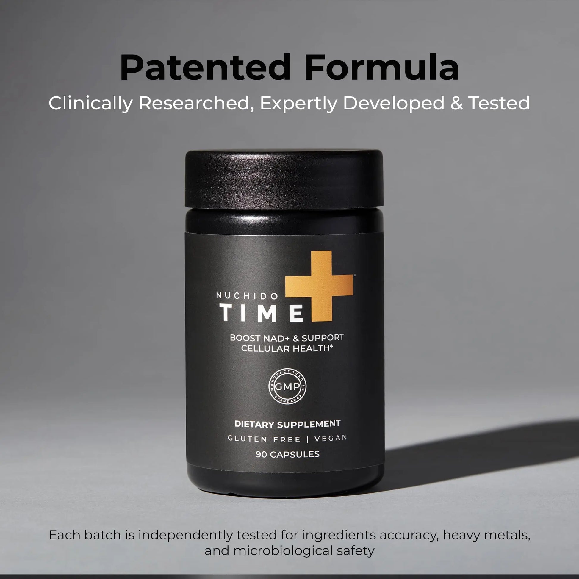 Nuchido Time+ NAD Supplement for Men & Women - Advanced Formula for Healthy Aging, Energy, Focus, Cellular Health & Longevity - Nicotinamide, Alpha Lipoic Acid, Quercetin - 90 Capsules Nuchido Time+Buy Supplements Australia