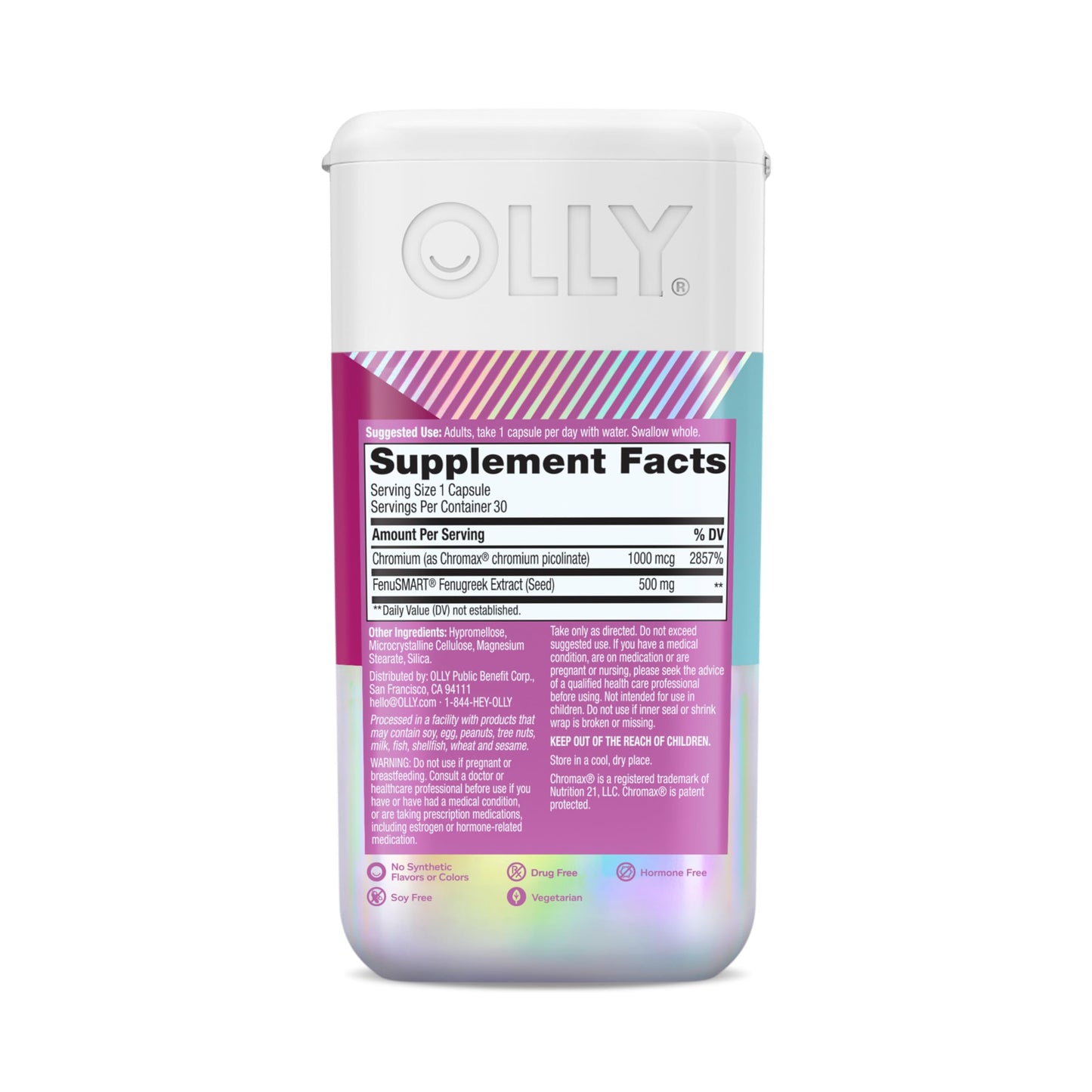 OLLY Balanced Perimeno Capsules, Supports Hormonal Balance, Mood & Metabolism During Perimenopause,* Fenugreek Extract, Chromium, 30 Day Supply - 30 Count OLLYBuy Supplements Australia