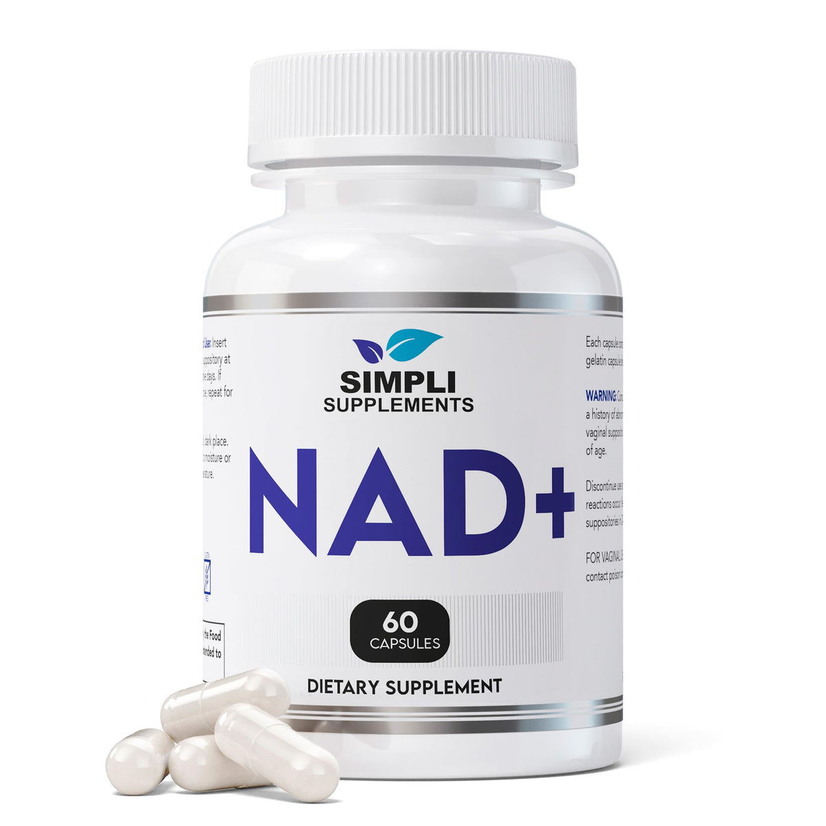 NAD Supplement for Anti-Aging and Cell Regeneration | NAD Booster 500mg Per Serving | NMN Supplement Alternative | Similar to Nicotinamide Riboside | 60 Capsules (30 Day Supply) Simpli SupplementsBuy Supplements Australia