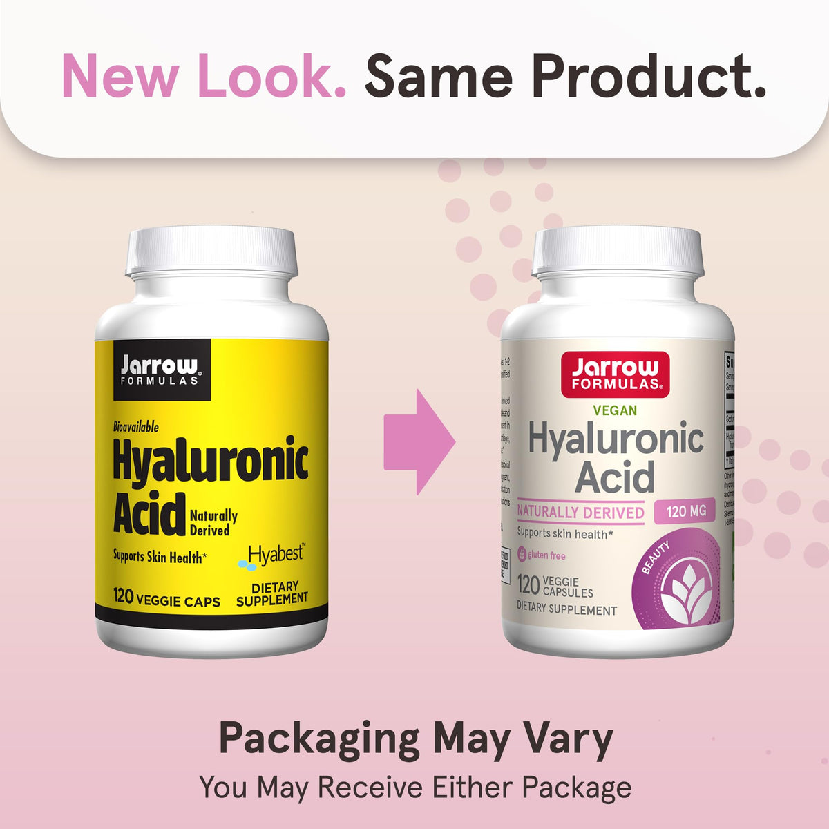 Jarrow Formulas® Hyaluronic Acid 120 mg, Dietary Supplement, Skin Health Support, 120 Veggie Capsules, Up to 60 Day Supply Jarrow FormulasBuy Supplements Australia