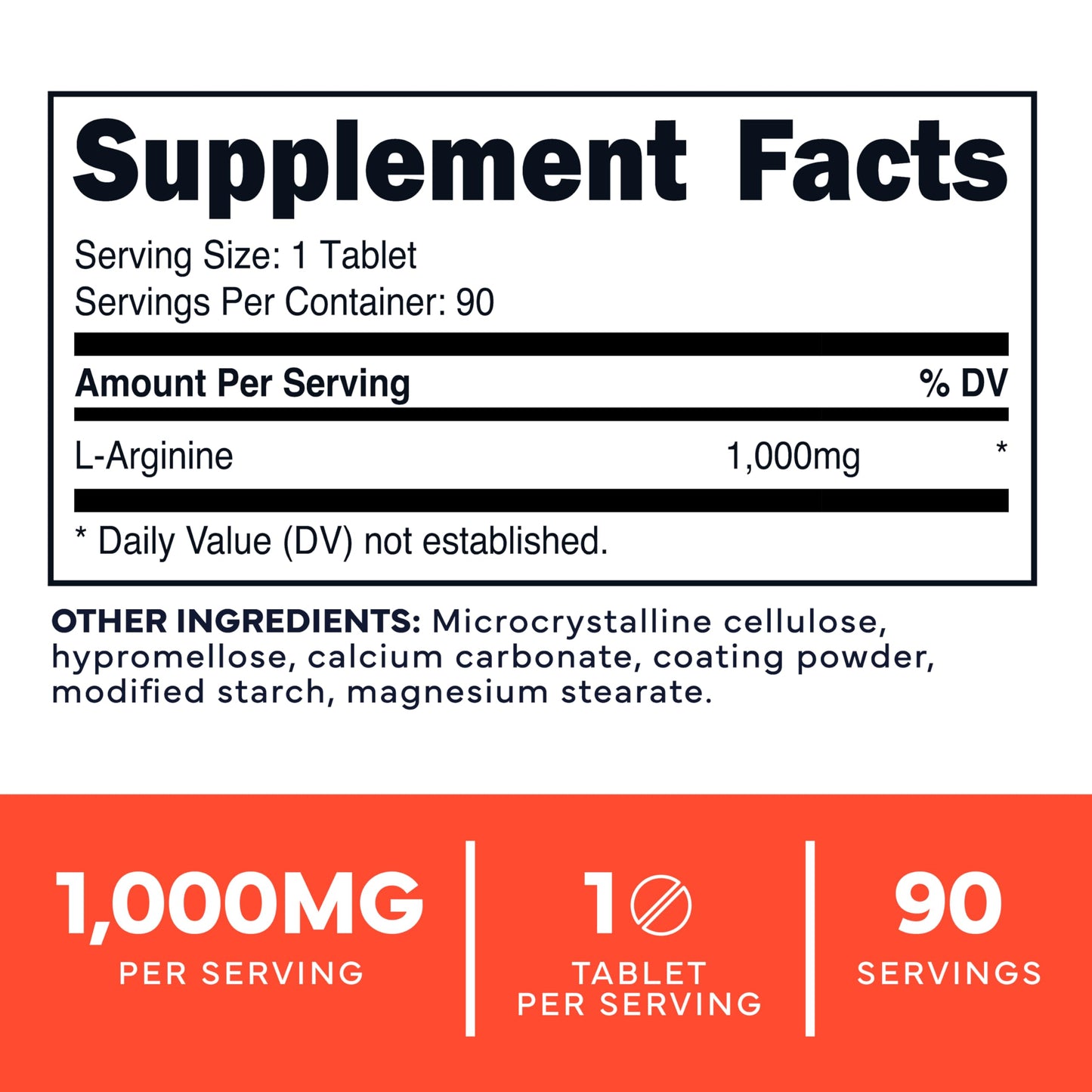 Type Zero L-Arginine 90 Tablets 1,000 mg per Serving - Non-GMO Type ZeroBuy Supplements Australia
