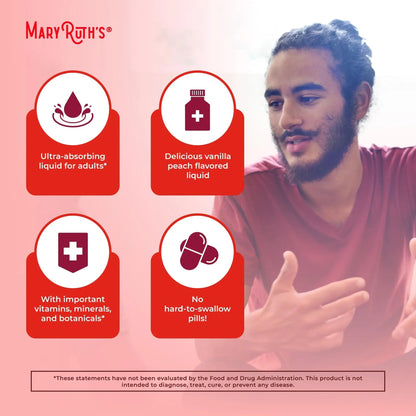 MaryRuth Organics Multivitamin for men | Sugar Free mens Multivitamin | Liquid Vitamins for men | Immune Support Supplement | MaryRuth OrganicsBuy Supplements Australia