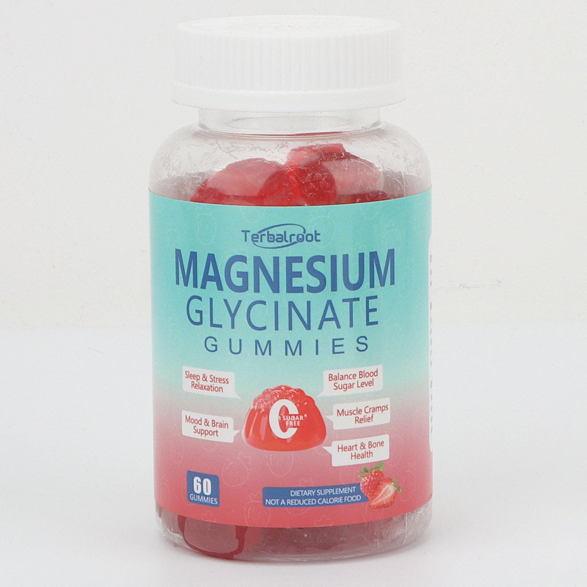 Magnesium Glycinate Gummies 400mg, Sleep & Relaxation Support, Sugar Free Vegan Magnesium Gummies for Adults Magnesium Supplements for Muscle Cramps, Stress Relief, Calm Mood,High Absorption, 60 Count TerbalrootBuy Supplements Australia
