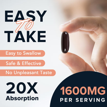 Fabamax 1600 mg Liposomal NAD Supplement, 98% Pure NAD+ Supplement, Superior Absorption, Alternative to Nicotinamide Riboside or NADH to Boost NAD+ for Aging Defense, Energy, Longevity, 120 Softgels FabamaxBuy Supplements Australia