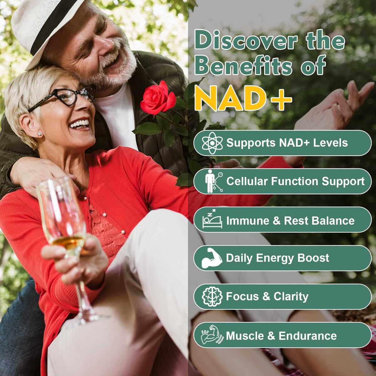 NAD Supplement 500mg, Pure Organic NAD+ Supplement for Women & Men, NAD+ with Trans-Resveratrol & CoQ10 & Quercetin for Cellular Energy & Healthy Aging, NMN Alternative (90 Vegan Caps) VitaHarborBuy Supplements Australia
