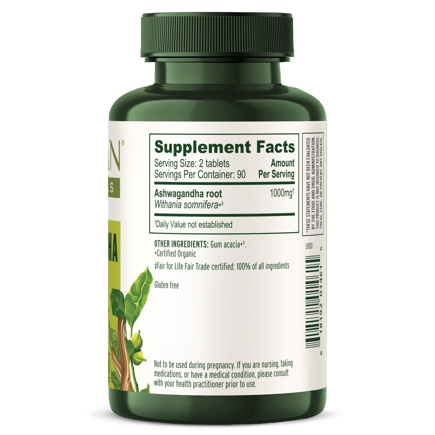 Banyan Botanicals Organic Ashwagandha - 1000mg per Serving - Cortisol Manager & Stress Relief Supplement - Adrenal Support for Mood, Restful Sleep & Muscle Recovery - 180 Tablets - Non-GMO, Vegan* Banyan BotanicalsBuy Supplements Australia
