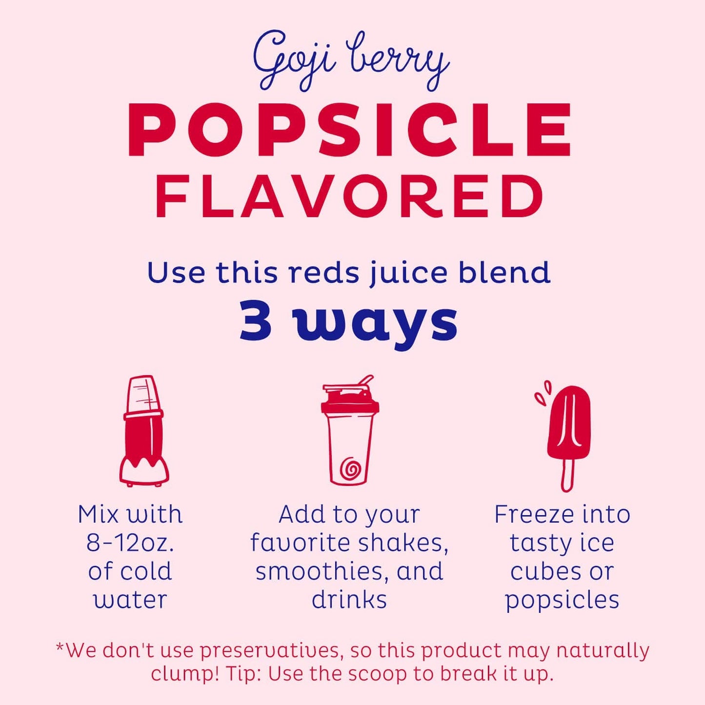 KOS Reds Superfood Powder for Antioxidants - USDA Certified Organic Beet Root, Goji Berries, Acai, Pomegranate, Coconut Water & Digestion Enzymes- Goji Berry Popsicle Flavor