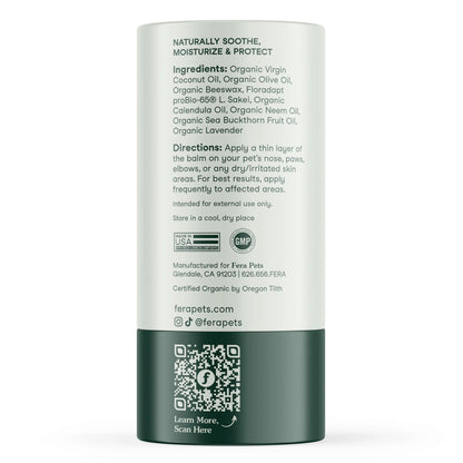 Fera Pets PawBiome® - Cat & Dog Balm for Paws and Nose with Postbiotics - Encourages Skin Recovery - Balances Skin Microbiome - Supports The Skin's Natural Barrier - 2 oz Stick Fera PetsBuy Supplements Australia