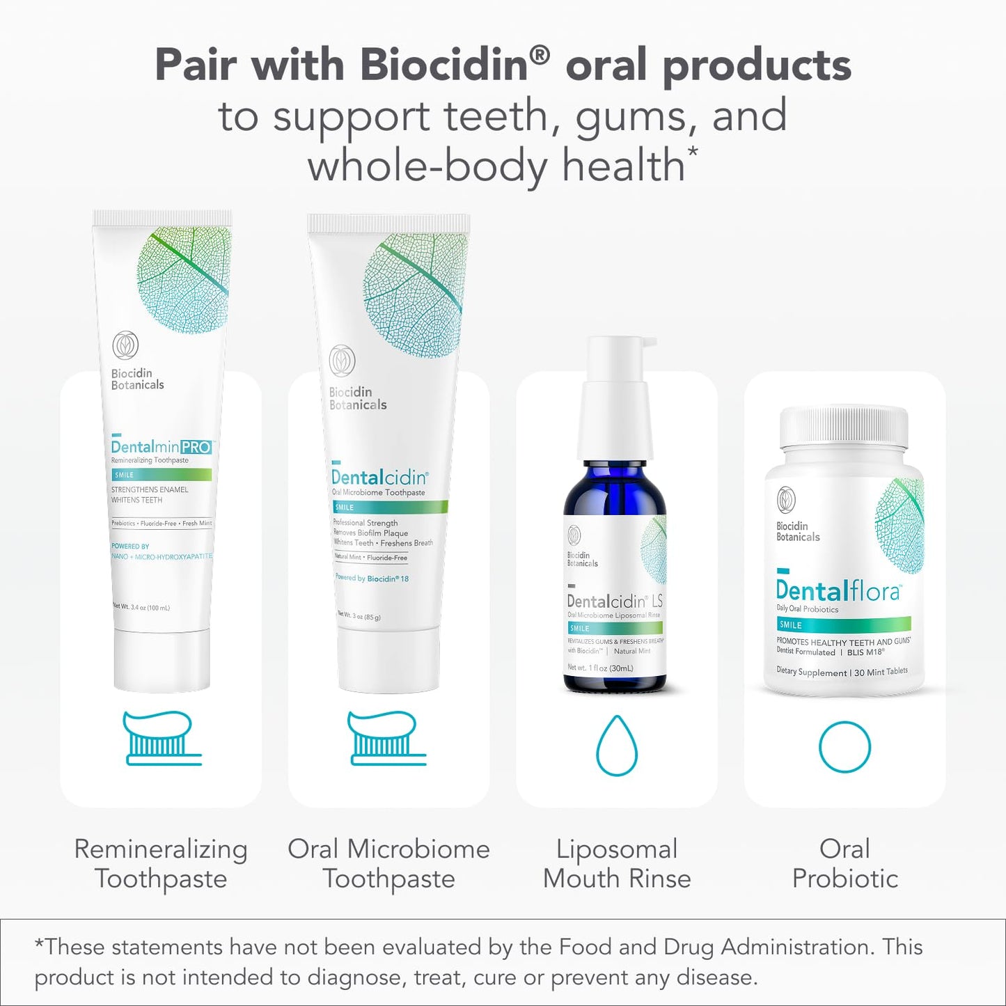 Biocidin Dentalcidin Fluoride Free Teeth Whitening Toothpaste for Adults - Plant-Based Toothpaste - Promote a Healthy Oral Microbiome, Remove Biofilm Plaque (3 Oz) Bio-Botanical ResearchBuy Supplements Australia