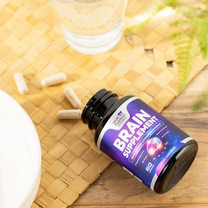 Brain Memory Supplement - 3X Strength Nootropics for Concentration, Clarity & Focus Support - Brain Health Cognitive Vitamins with Bacopa, Phosphatidylserine & DMAE 609mg, Brain Booster, 60 Capsules Health Nutrition NaturalsBuy Supplements Australia