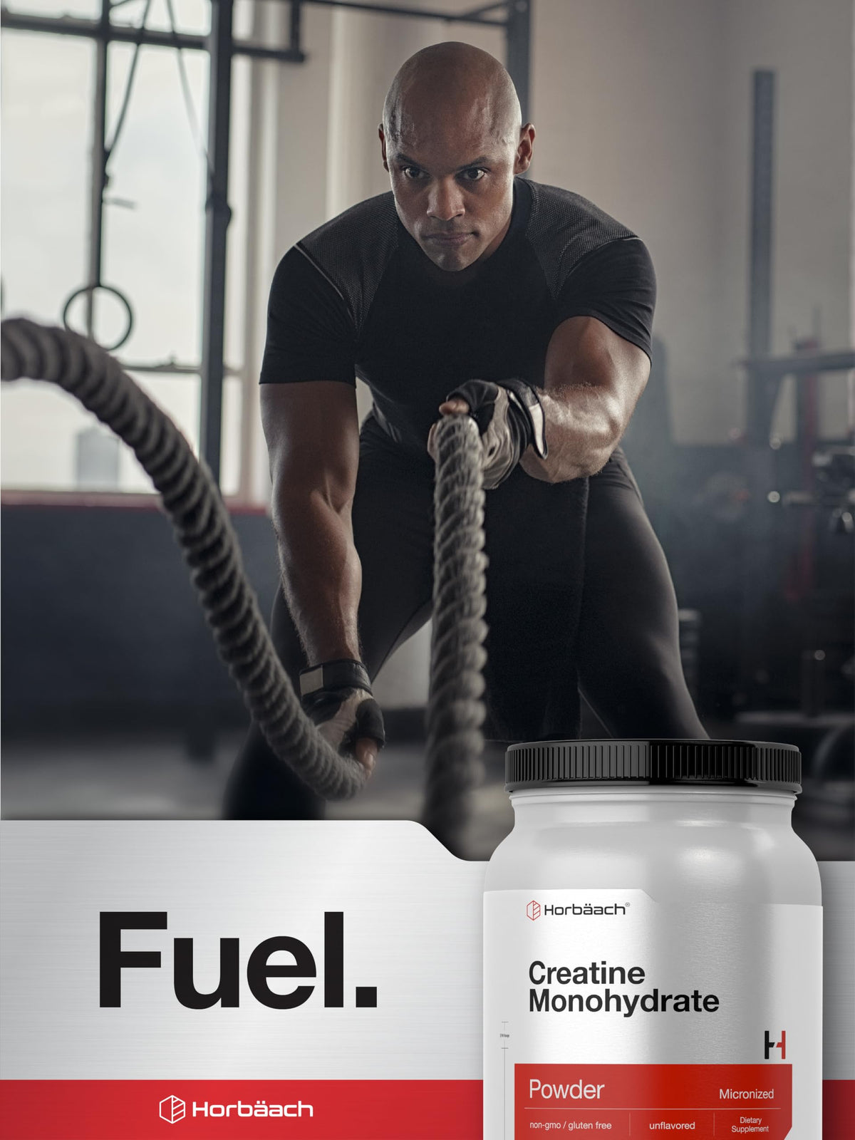 Horbäach Creatine Monohydrate Powder | 2.2lbs (35.2 oz) | Micronized and Unflavored | Vegetarian, Non-GMO, and Gluten Free Supplement HorbäachBuy Supplements Australia