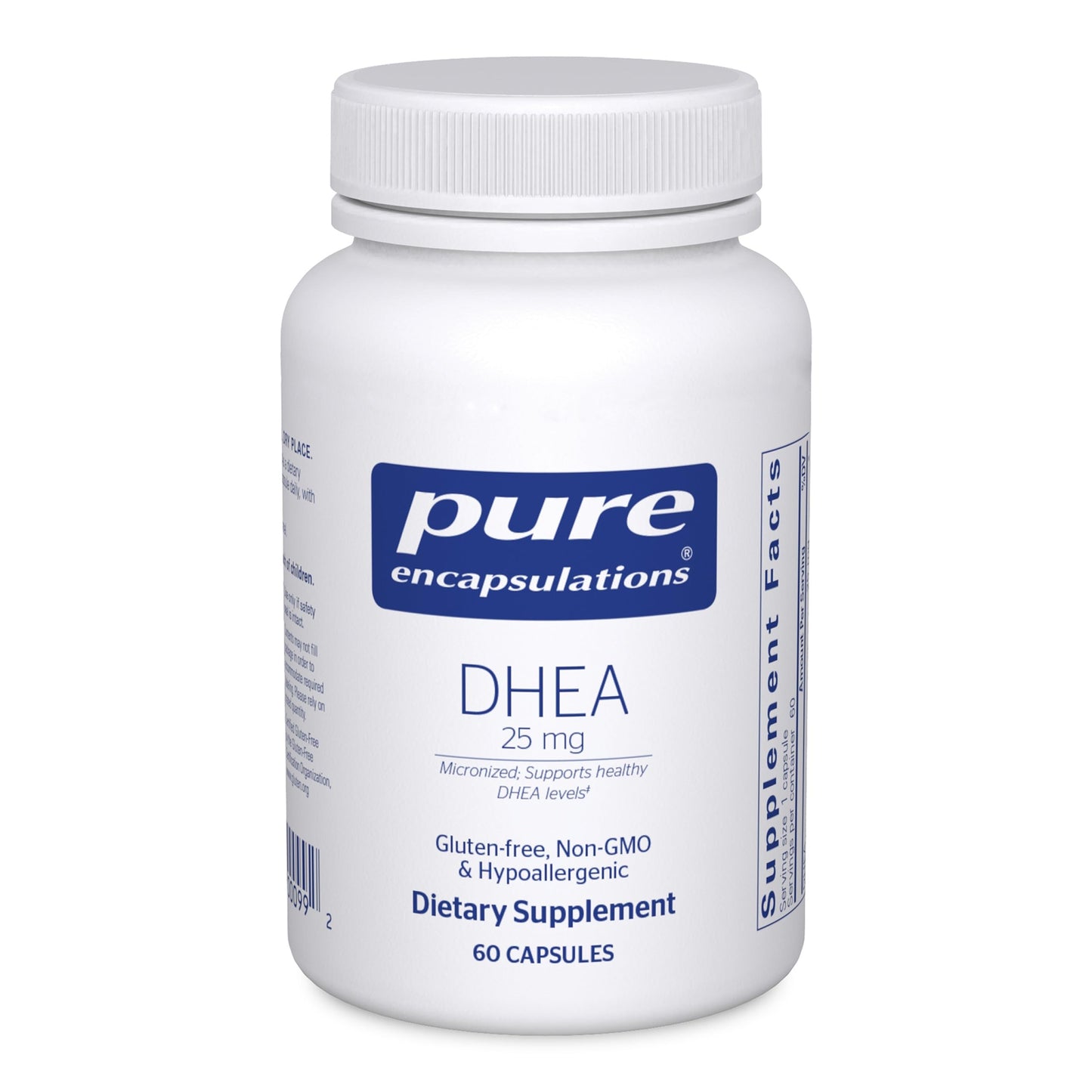 Pure Encapsulations DHEA 25 mg - Supplement for Immune Support, Hormone Balance, Metabolism Support, and Energy Levels* - with Micronized DHEA - 60 Capsules Pure EncapsulationsBuy Supplements Australia