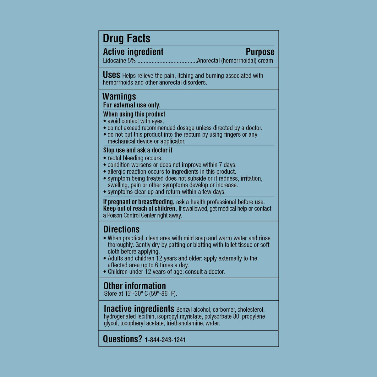 Curist 5% Lidocaine Numbing Cream - 6 oz (170 g) XL Tube - Soothing Numbing Cream for Temporary Discomfort, Itching, and Burning from Hemorrhoids Lidocaine 5% (1 Pack - 6 oz Tube) Curist buy supplements Au