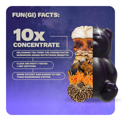 Nutrops Lions Mane Mushroom Gummies for adults, Functional Nootropics, Herbal Brain Supplement for Energy, Brain Health, Cognitive, Memory & Focus, Reishi, Chaga, Cordyceps, Coriolus, 28 daily Packs GrünsBuy Supplements Australia