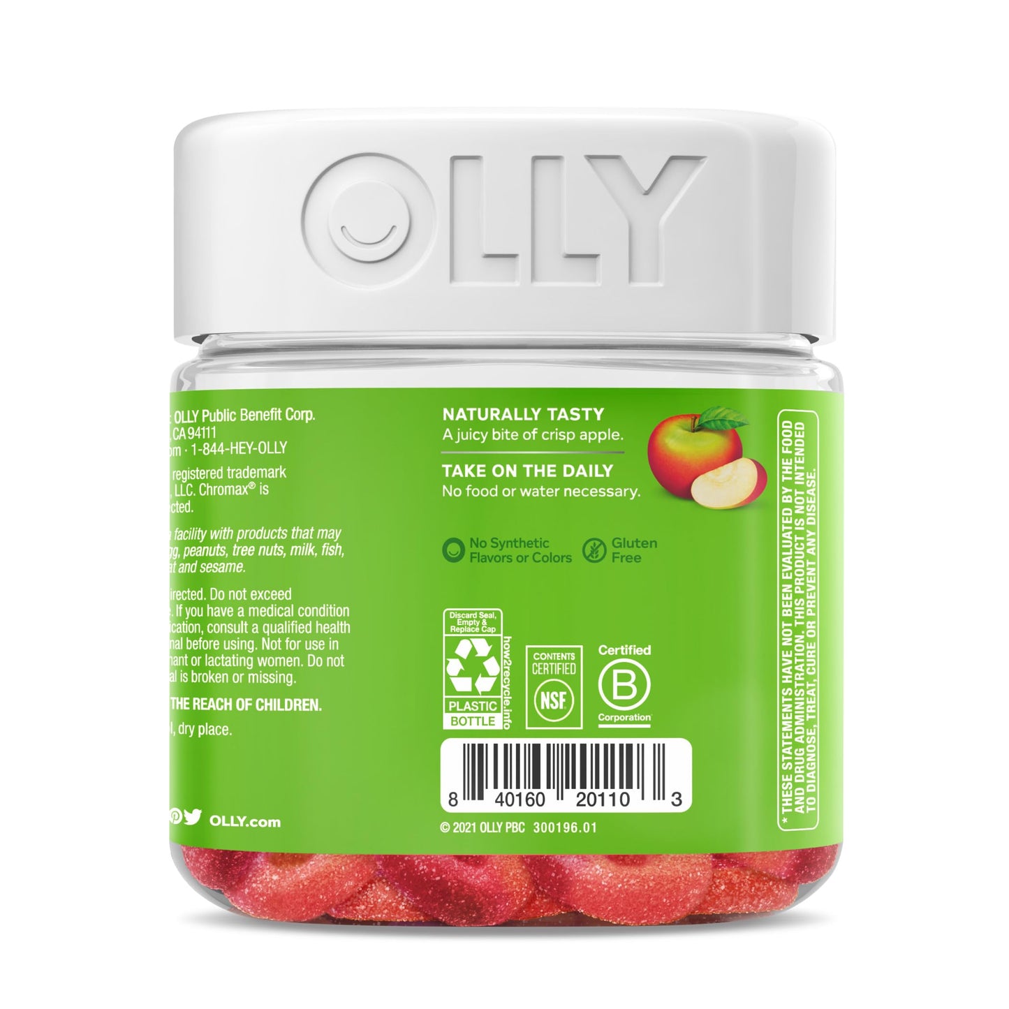 OLLY Metabolism Gummy Rings, Apple Cider Vinegar, Vitamin B12, Chromium, Energy OLLYBuy Supplements Australia