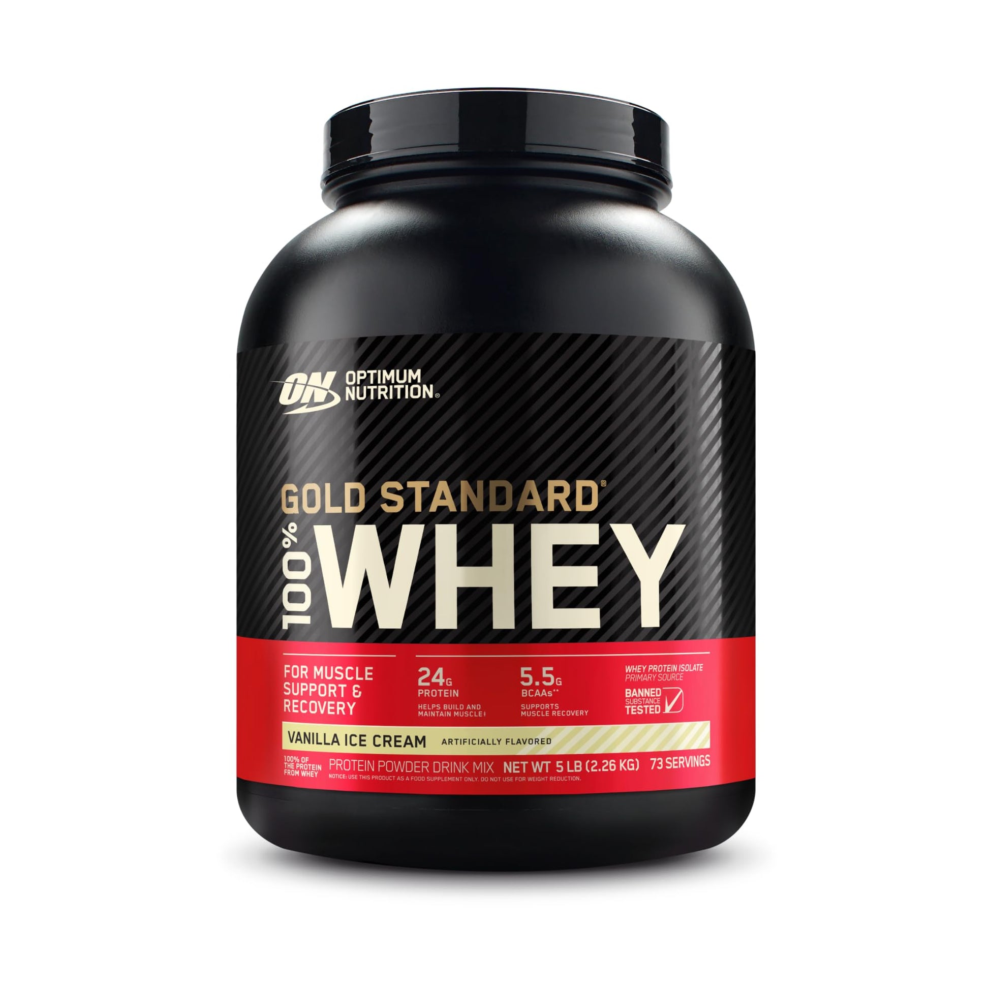 Optimum Nutrition Gold Standard 100% Whey Protein Powder, Vanilla Ice Cream & Microniz Optimum NutritionBuy Supplements Australia