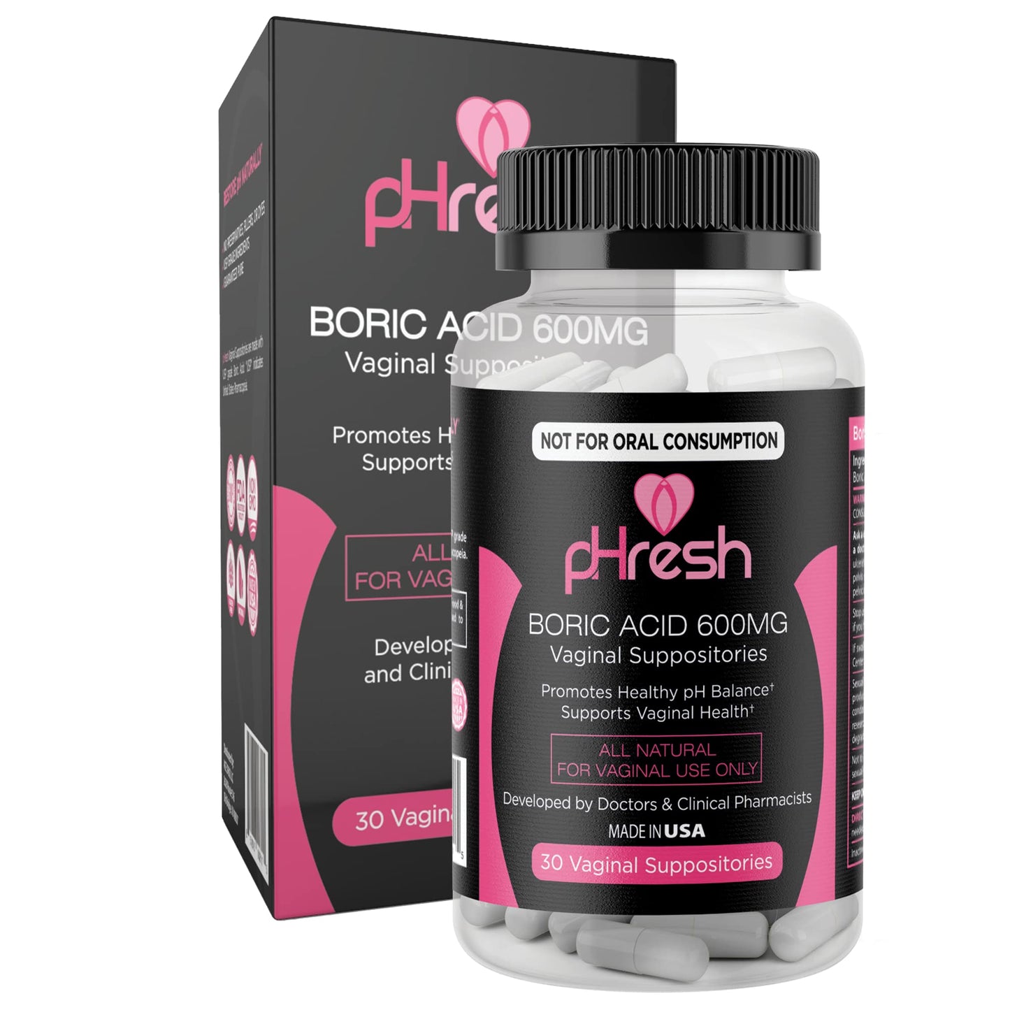 pHresh Boric Acid Suppositories and DIM Supplement ACE NUTRITIONBuy Supplements Australia