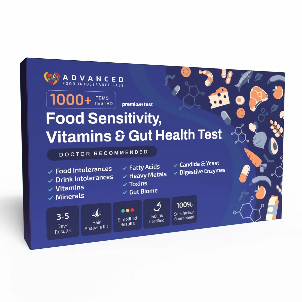 AFIL 1000+ Foods, Drinks, Vitamins, Gut, At-Home Wellness Test Kit, Trusted Hair Analysis for Adults & Kids, At-Home Health Non-Invasive, Gluten, Dairy Health Wellness Indicators Advanced Food Intolerance LabsBuy Supplements Australia