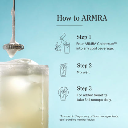 ARMRA Colostrum™ Premium Powder, Grass Fed, Gut Health Bloating Immunity Skin & Hair, Contains 400+ Bioactive Nutrients, Keto, Gluten & Fat Free (Unflavored Bundle | 150 Servings) ARMRABuy Supplements Australia