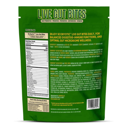 Scobyotic® Kombucha Supergreens Live Gut Bites – 10 Billion CFU Probiotics + Prebiotics & Postbiotics – Kombucha & Supergreens – Freeze-Dried Probiotic Supplement ScobyoticBuy Supplements Australia