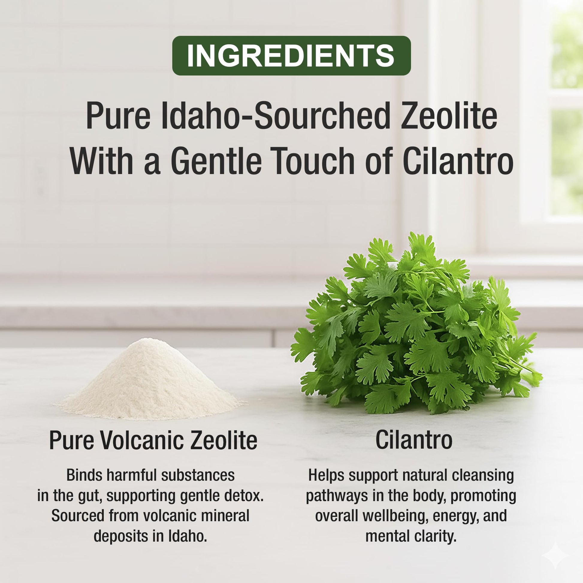 Zeolite Detox for Kids & Adults with Cilantro. Volcanic Mineral from Idaho USA. Zeolite Clinoptilolite Liquid Drops Gentle Cleanse Supplement with Vitamins B12 & D. Support Focus, Energy, Gut, Speech Peak PerformanceBuy Supplements Australia