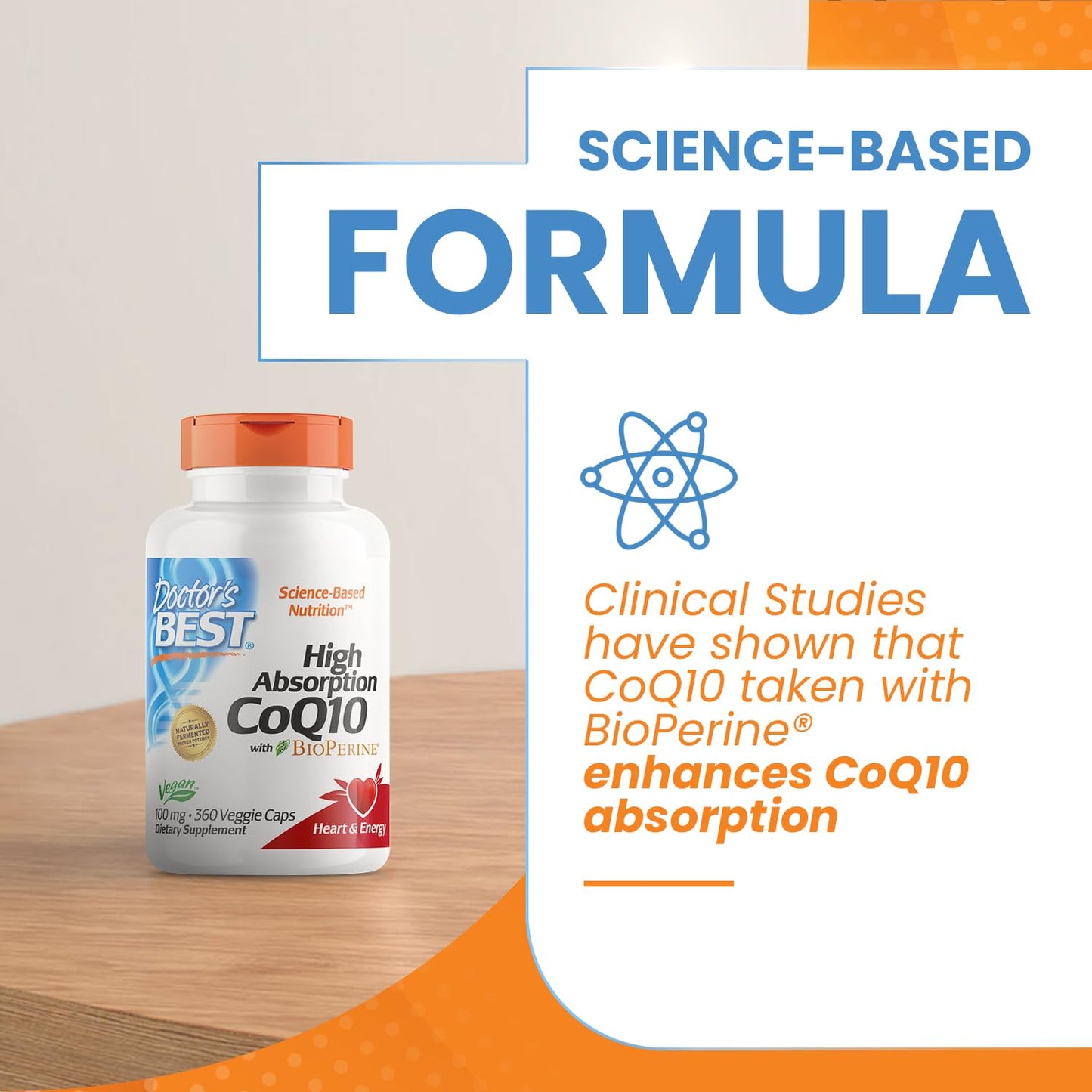 Doctor's Best High Absorption CoQ10 with BioPerine, Gluten Free, Naturally Fermented Doctor's BESTBuy Supplements Australia