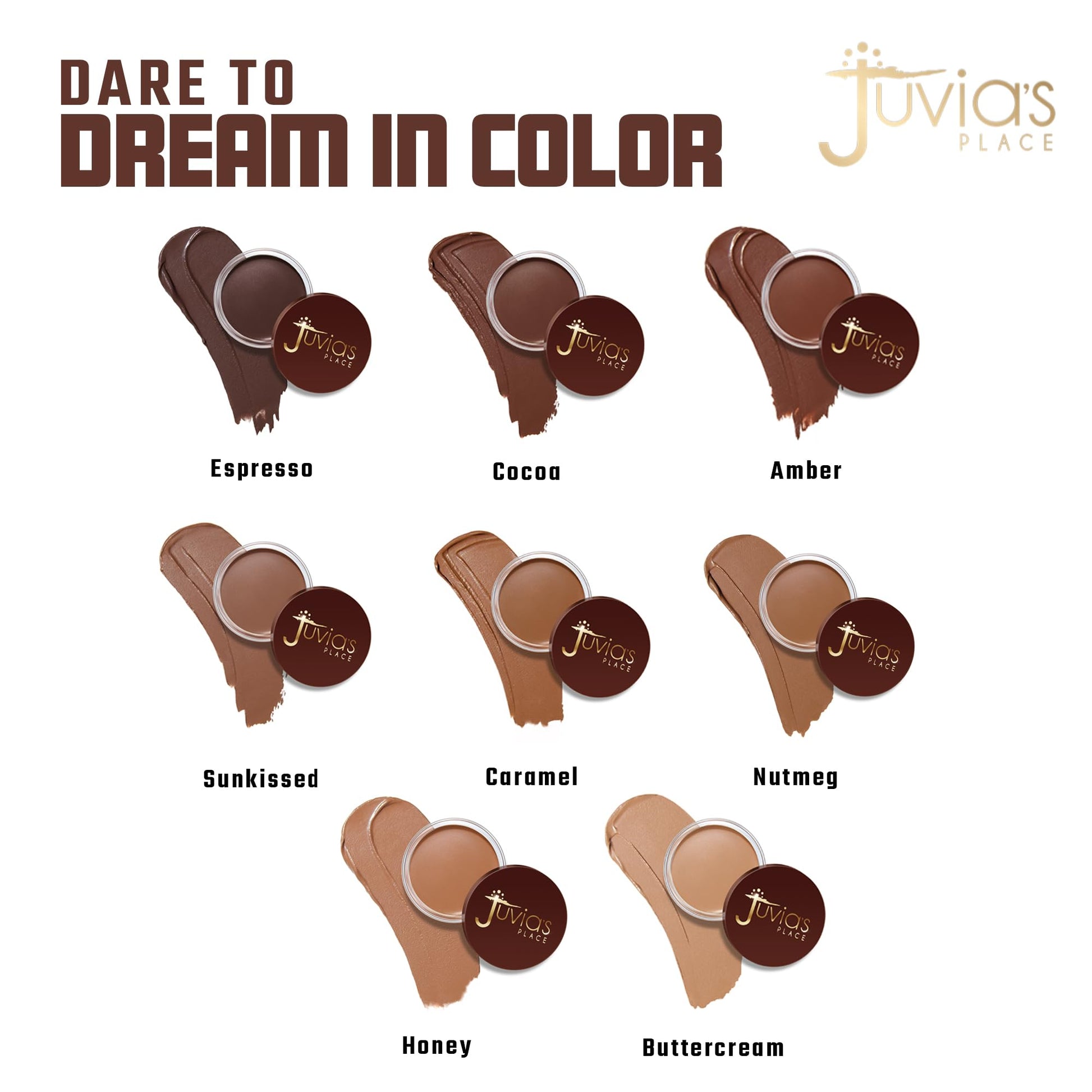 Juvia's Place Bronzed Cream Bronzer - Cocoa - Smooth Cream Bronzer Pot for Sun-Kissed Glow & Warmth, Buildable & Blendable Makeup Contour with Long-Lasting Matte Shimmer Finish, Highly Pigmented Juvia's PlaceBuy Supplements Australia