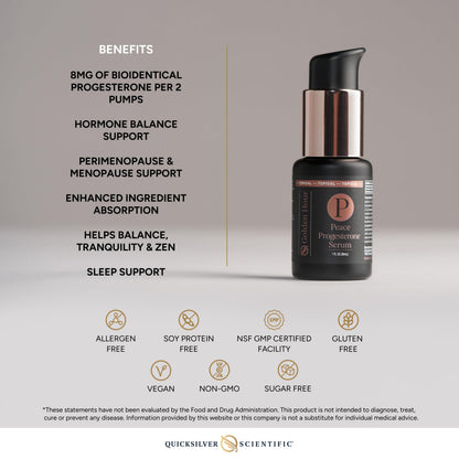 Quicksilver Scientific Peace Serum 1 fl oz (30ml) Quicksilver ScientificBuy Supplements Australia