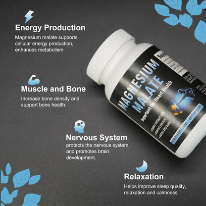 Laicuherb Magnesium Capsules for Bone and Muscle Health, 500 mg Magnesium Supplement, 60 Count, Vegetarian Capsules LaicuherbBuy Supplements Australia
