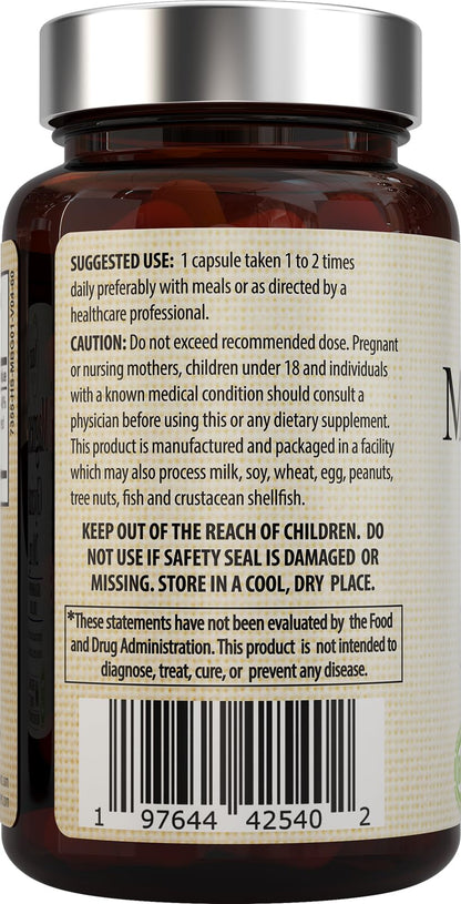 Nature’s Potent Magnesium Glycinate 200mg | High Absorption Chelated Magnesium | Sleep, Calm & Muscle Cramp Support | Vegan Supplement | 60 Capsules Nature's PotentBuy Supplements Australia