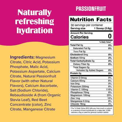 Ultima Replenisher Daily Electrolyte Drink Mix – Passionfruit, 30 Servings – Hydration Ultima ReplenisherBuy Supplements Australia