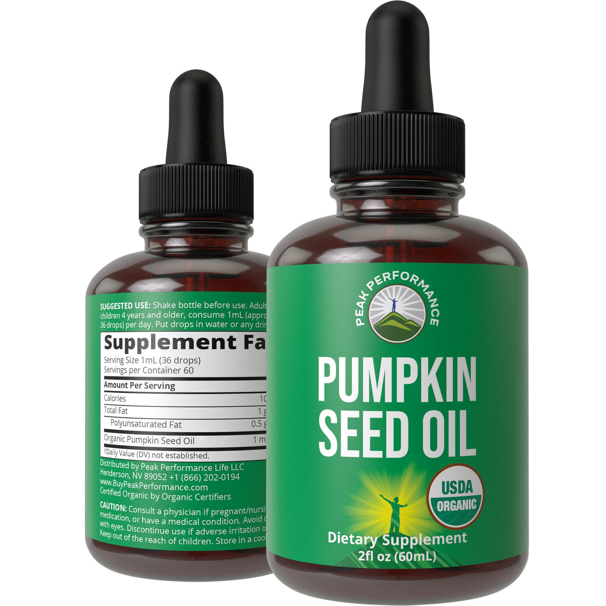 Pumpkin Seed Oil. USDA Organic Vegan Liquid Drops Extract for Women and Men. Supplement for Hair Growth, Skin Health, UT, Prostate Support. Zero Sugar, Gluten Free. Take Orally No Capsules Peak PerformanceBuy Supplements Australia