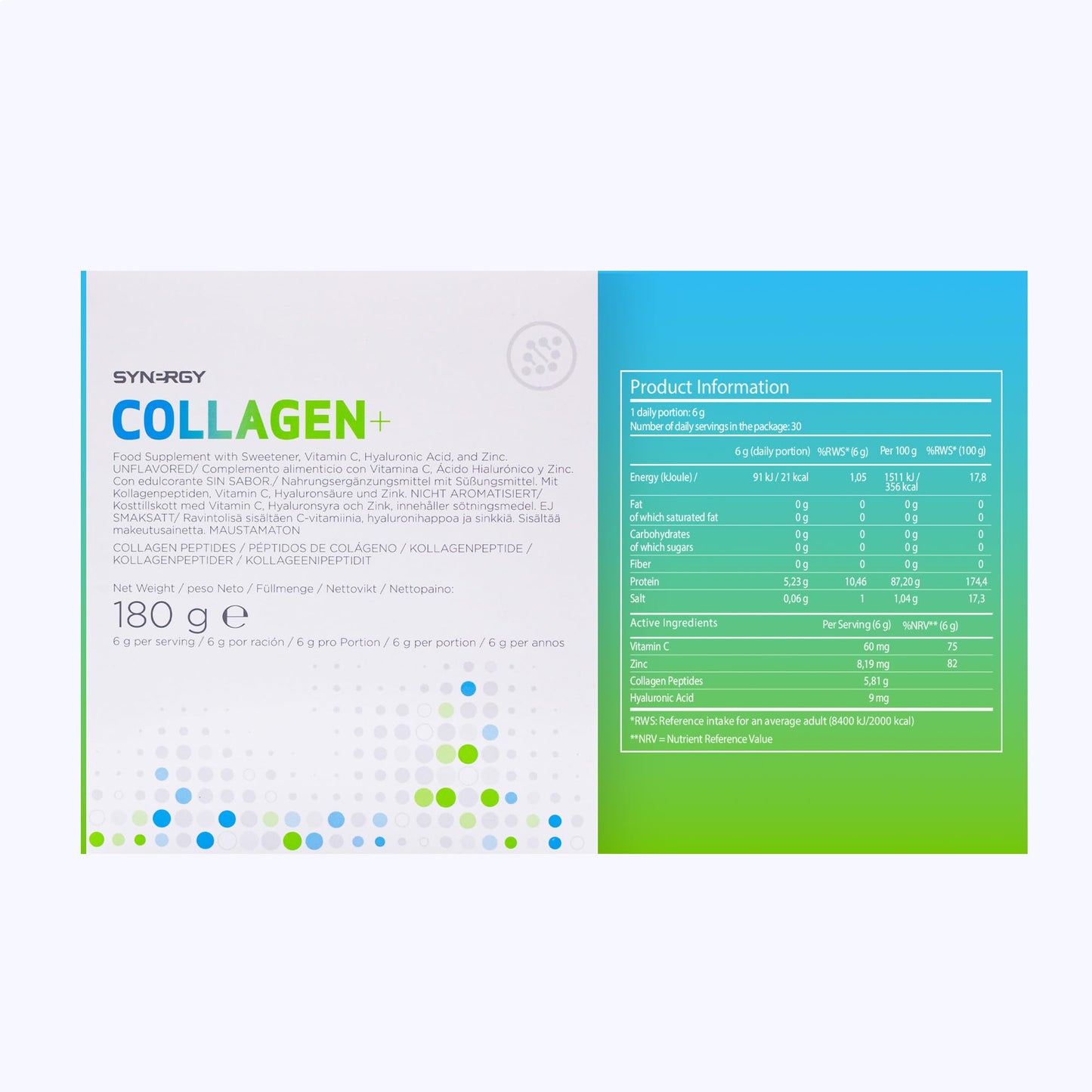 Synergy Worldwide Collagen+ 30 doses | 5810mg Collagen with Vitamin C, Hyaluronic Acid and Zinc Synergy WorldwideBuy Supplements Australia