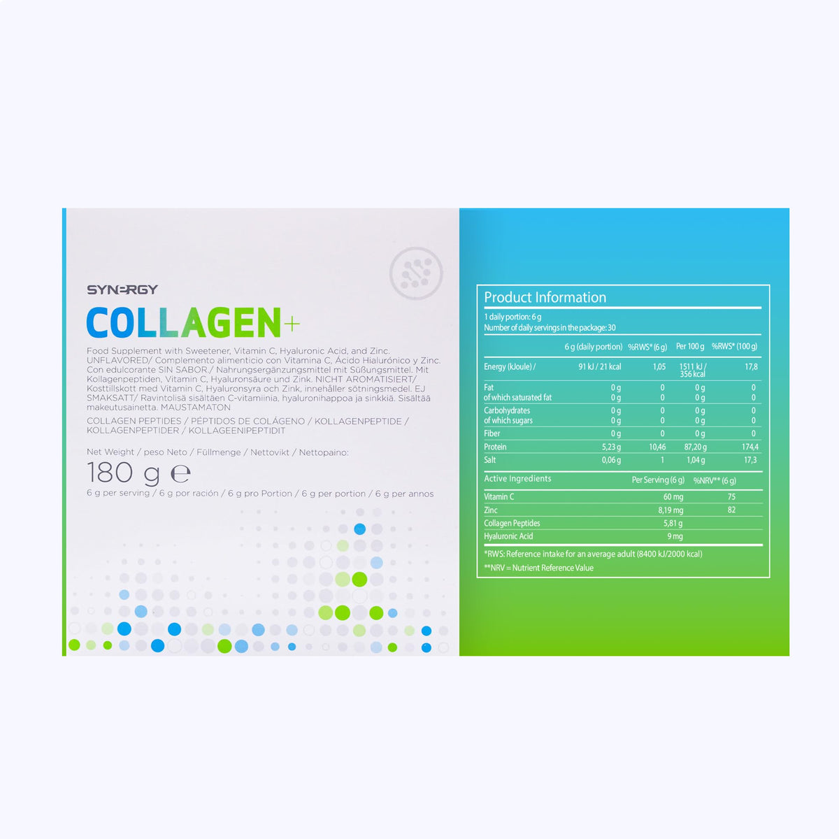 Synergy Worldwide Collagen+ 30 doses | 5810mg Collagen with Vitamin C, Hyaluronic Acid and Zinc Synergy WorldwideBuy Supplements Australia