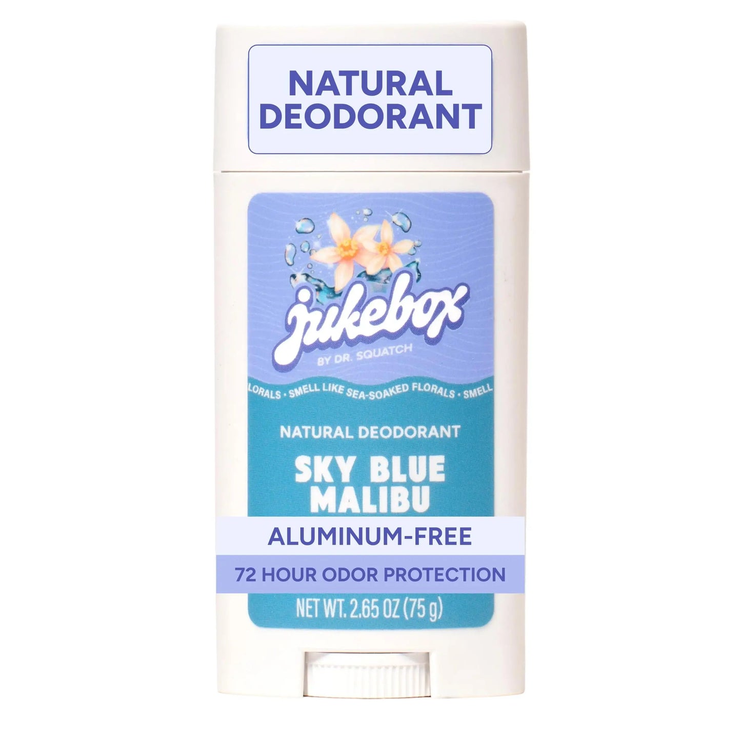 Jukebox Natural Women’s Deodorant – Aluminum Free, 72 Hour Odor Protection – Made with Arrowroot, Charcoal & Postbiotics – Sky Blue Malibu, 2.65 oz JUKEBOXBuy Supplements Australia