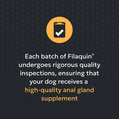 Nutramax Filaquin Anal Gland Supplement for Dogs, from The Same Company as Cosequin & Proviable, with Pre & Postbiotics and Psyllium Husk Fiber to Support Anal Gland Health, 90 Count Soft Chews Nutramax LaboratoriesBuy Supplements Australia