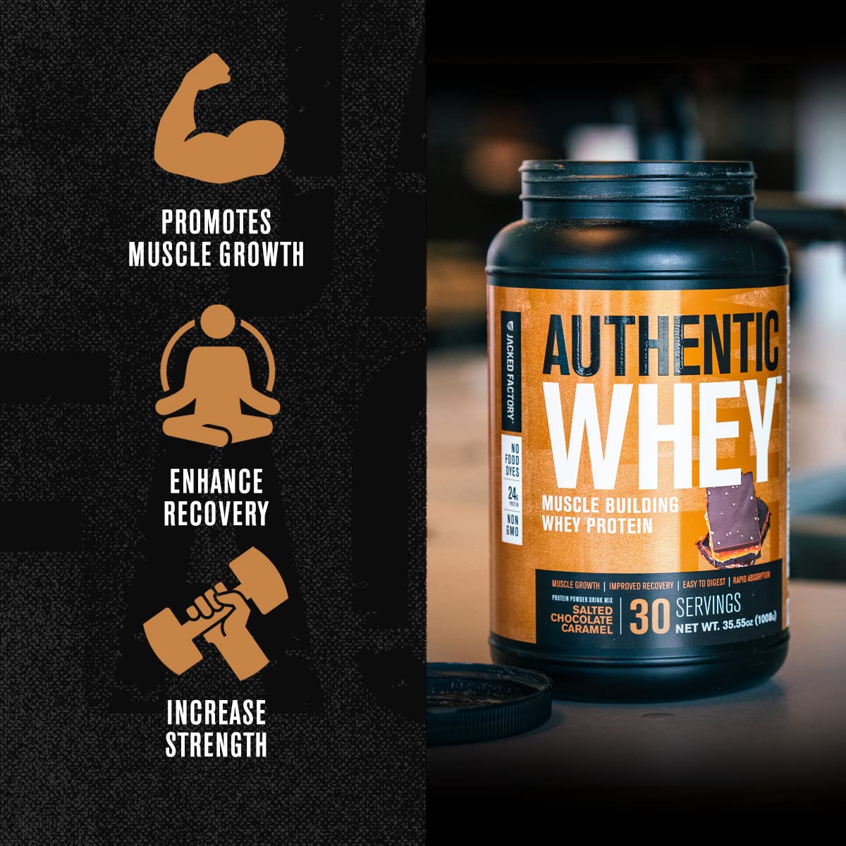 Jacked Factory Authentic Whey Muscle Building Whey Protein Powder - Low Carb Jacked FactoryBuy Supplements Australia