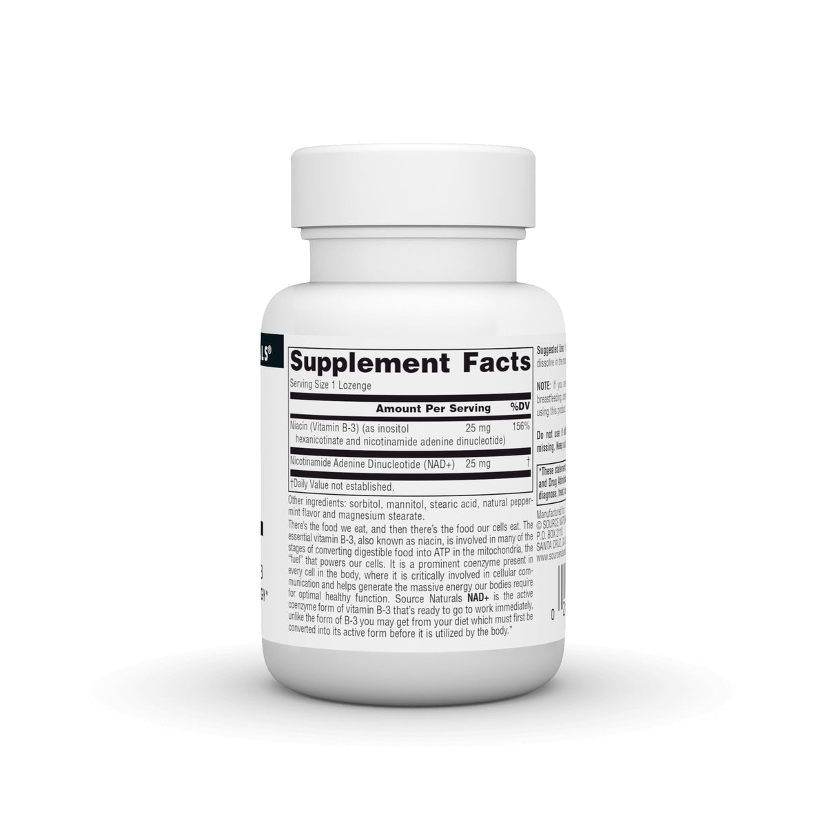 Source Naturals NAD+, Coenzymated B-3, Supports Cellular Energy*, 25 mg - 30 Lozenges Source NaturalsBuy Supplements Australia