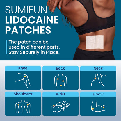Sumifun 4% Lidocaine Patches, Long Lasting Plaster Patch for Knee, Shoulder, Muscle, Joints with Natural Ingredients, Extended Patch with Lidocaine (Large, Count, 18) SumifunBuy Supplements Australia